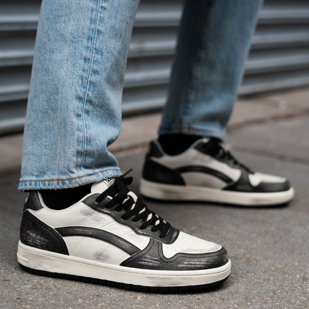 Men's Cross Court | Black x White