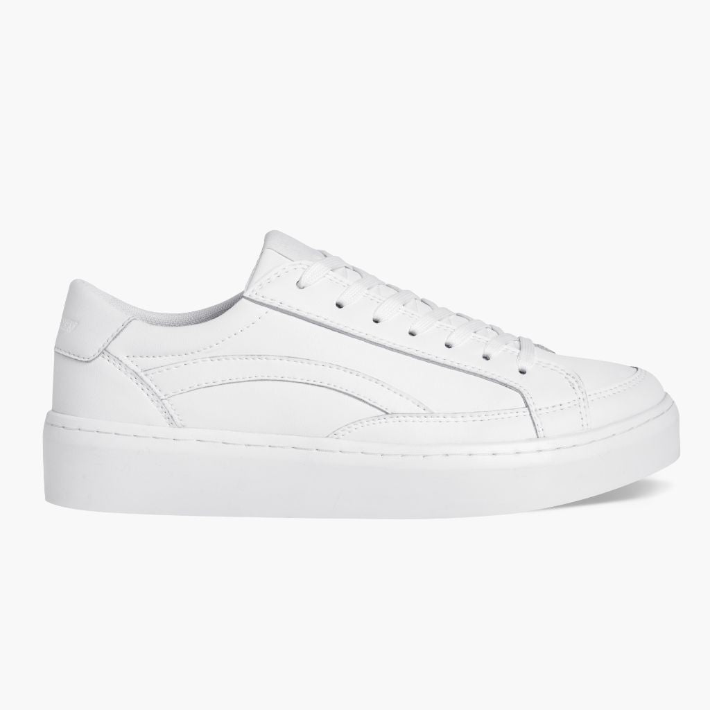 Women's Lacquered Platform Sneakers GOE LL2N4020 White - KeeShoes