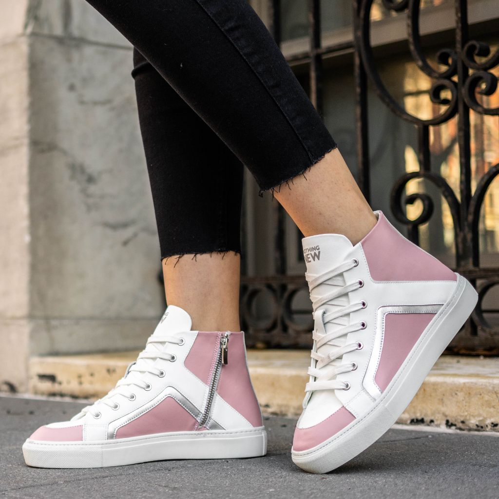 Nothing New Women's High Top Pink, 9