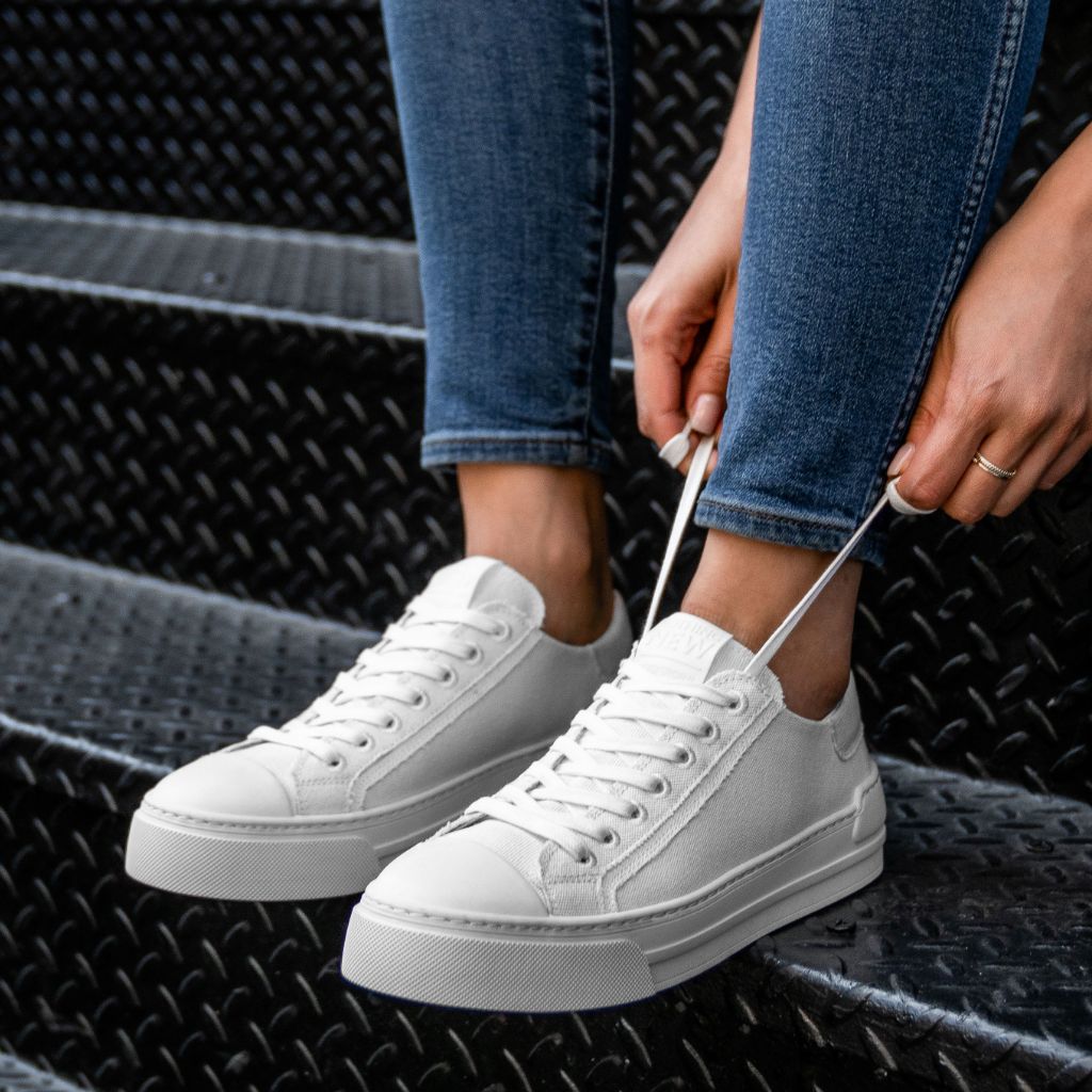 Damen Sneaker Low Canvas Turnschuhe Schnürer Freizeitschuhe 826093