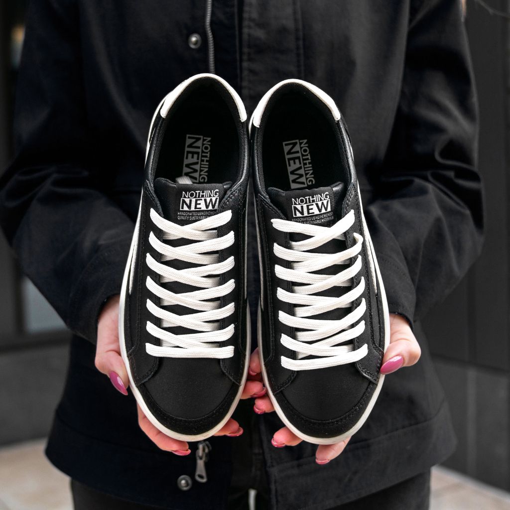 Women's Saga One Platform Sneaker in Black Onyx - Nothing New®