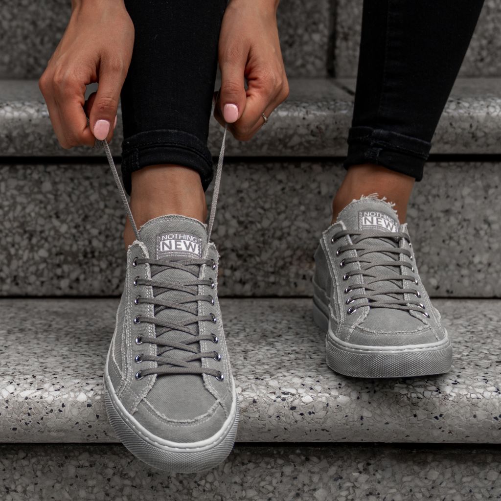 Nothing New Women's Sneaker High Top Grey, 10