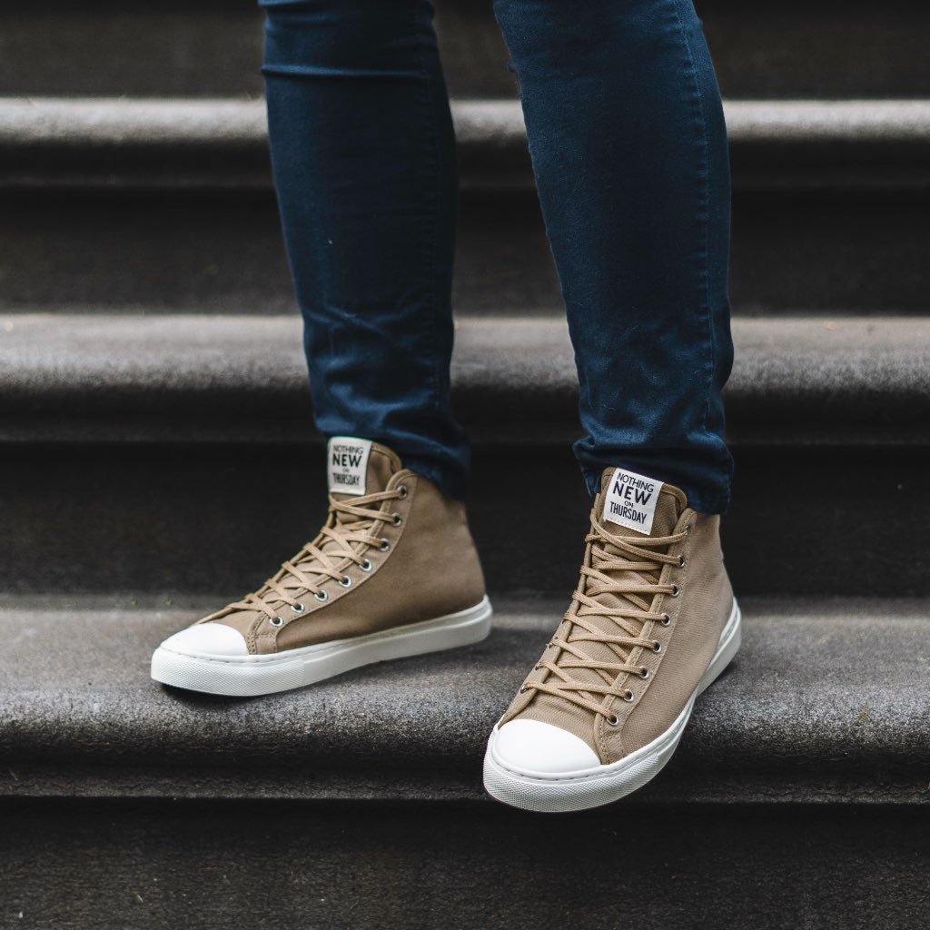 Thursday Boots Womens White Sneakers With Gum Sole White Gum Sole