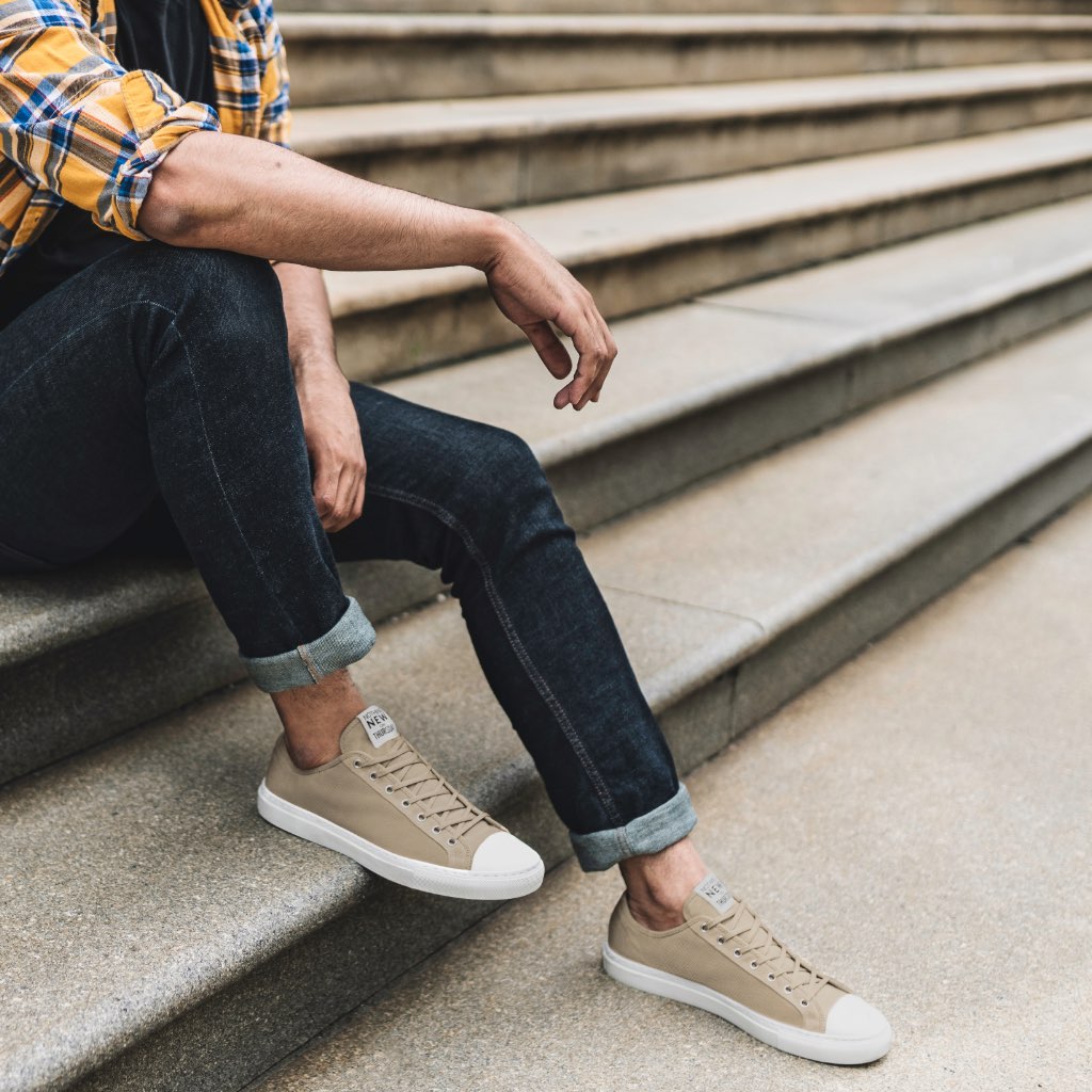 Men's Field Tan Low Top Sneaker - Nothing New® x Thursday Boots