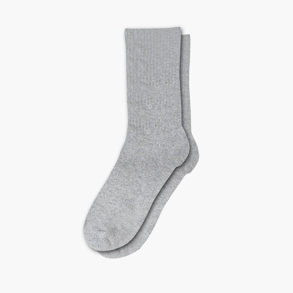 Women's Light Grey Solid Crew Socks Nothing New®
