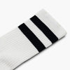 Women's Eco-Friendly Crew Socks | White + Black