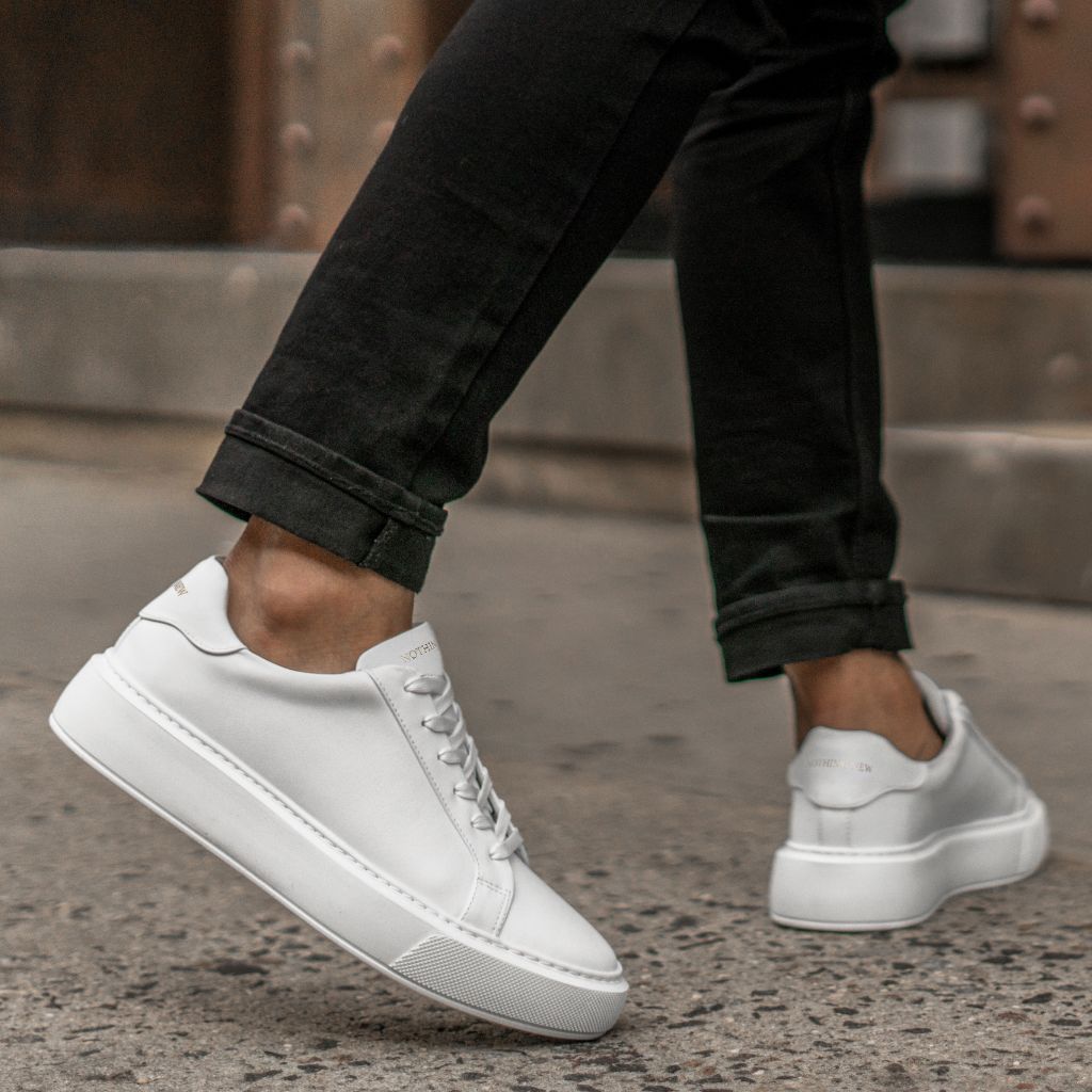 Men's Grand Leather Sneaker In White - Nothing New®