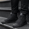 Men's High Top Sneakers - Black - DS Belano