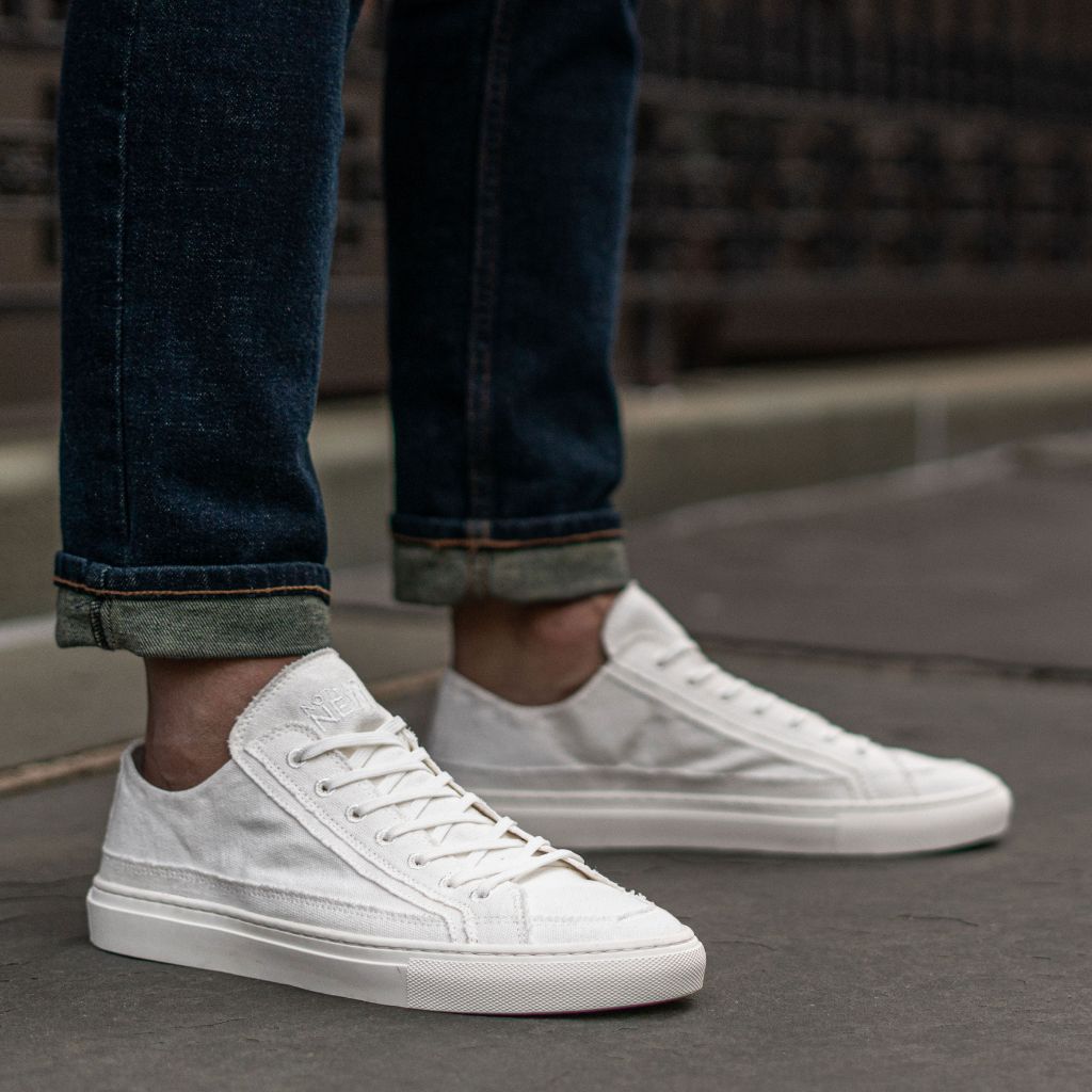 Men's Kicks Canvas Sneaker in Off-White - Nothing New®