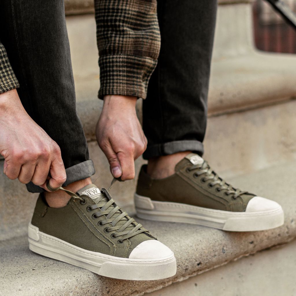 Men's Refresh Low Top Sneaker in Olive - Nothing New®