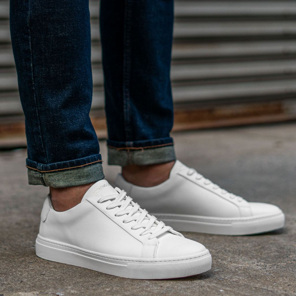 Men's Unoriginal Upcycled Leather Sneaker In White - Nothing New®