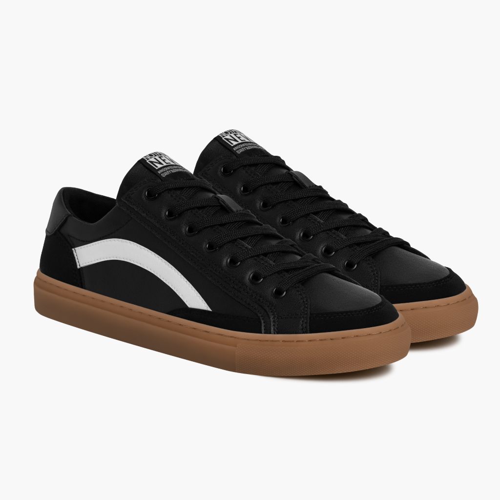 Men's Kicks Canvas Sneaker in Black Gum Sole - Nothing New®