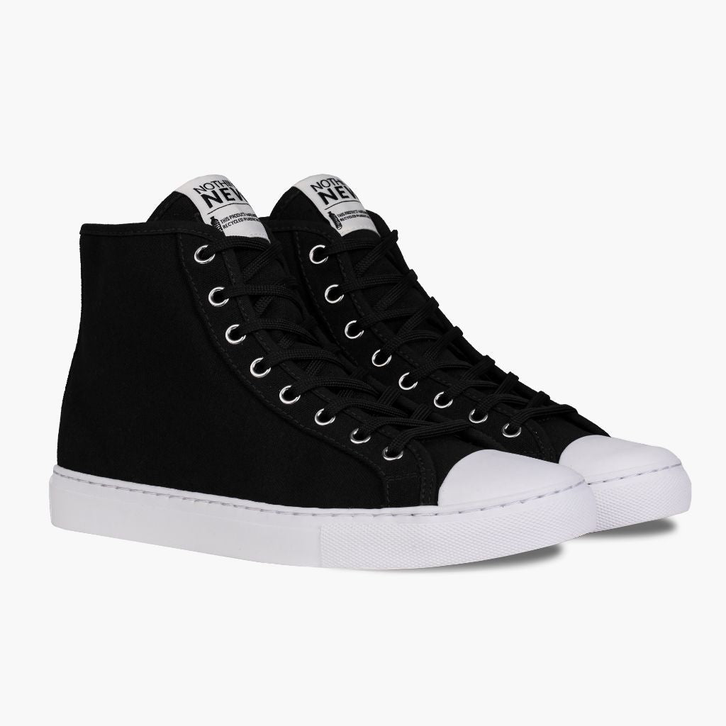 mens designer black high top sneakers