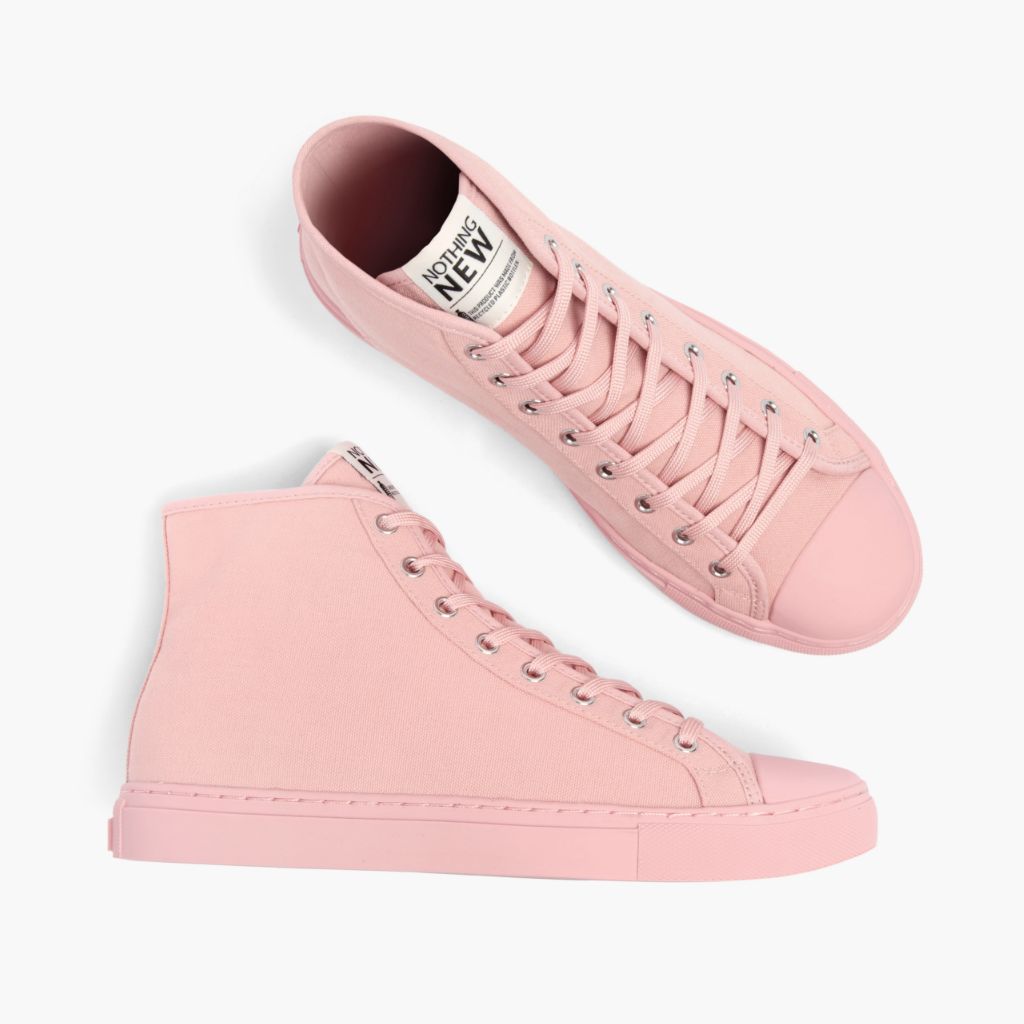 Women's High Top Designer Sneaker in Pink - Nothing New®