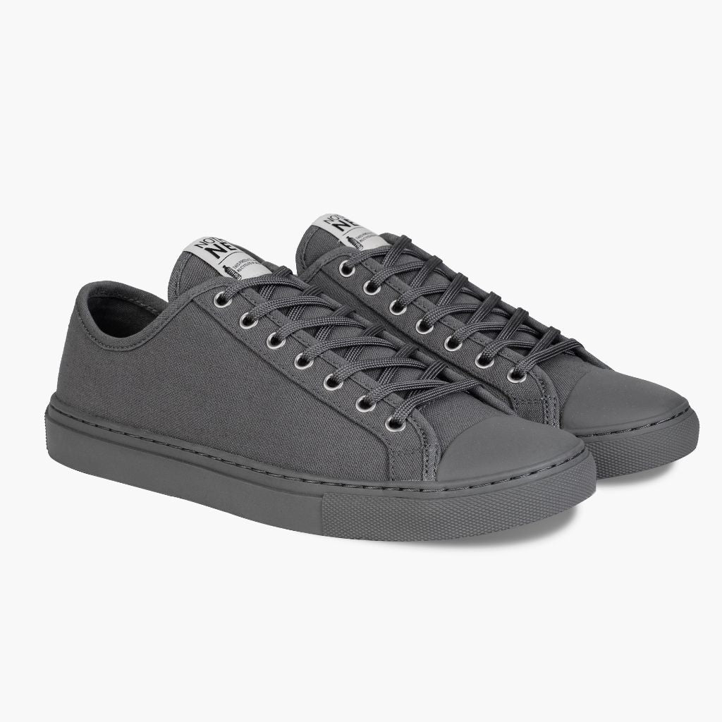 Men's Grey Canvas Low Top Designer Sneaker - Nothing New®
