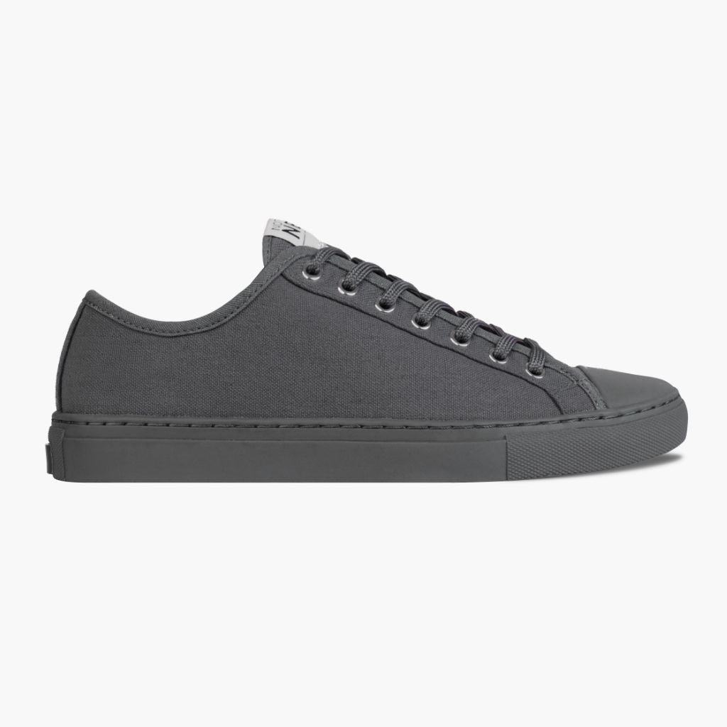 Men's Grey Canvas Low Top Designer Sneaker - Nothing New®