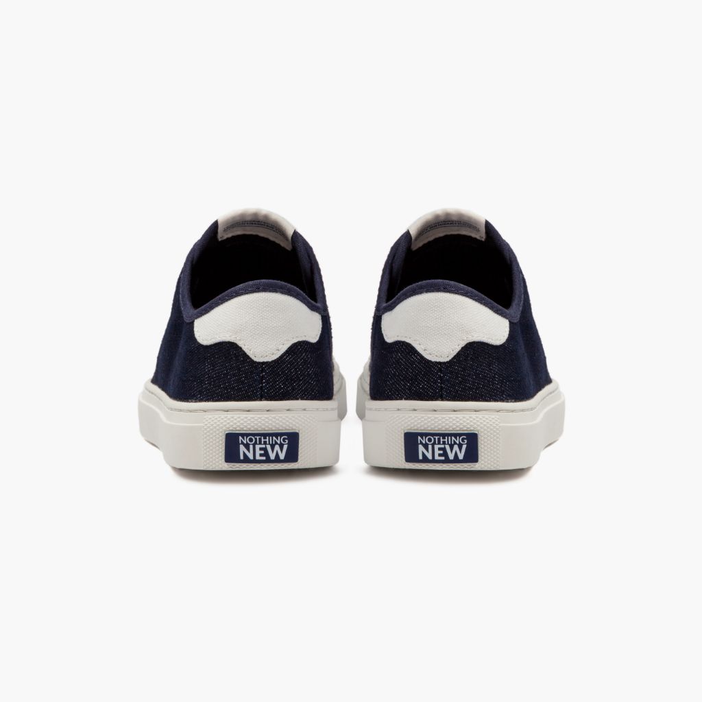 Men's Indigo + Off-White Denim Low Top - Nothing New®