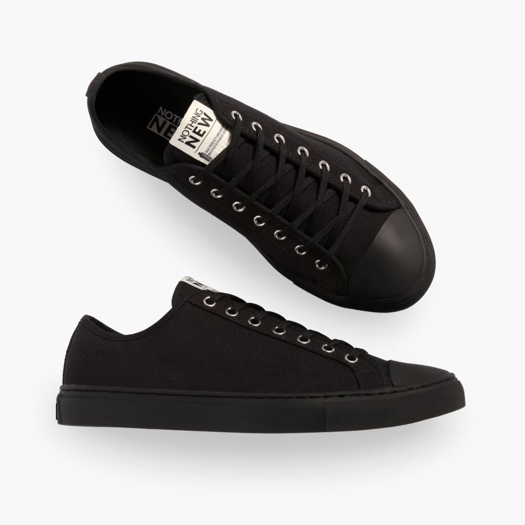Nothing New Low Top Sneaker in Black Canvas at Nordstrom, Size 10