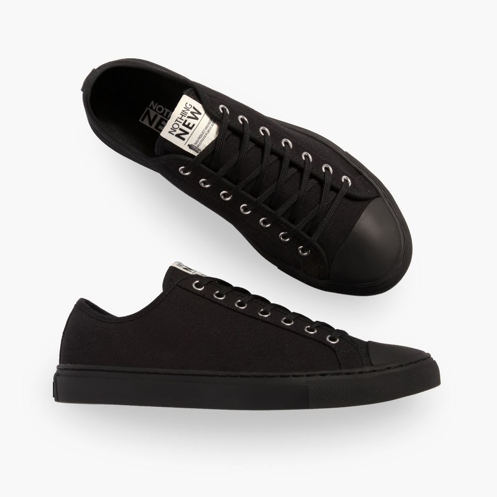 Women's Jet Black Canvas Low Top Sneaker Nothing New®