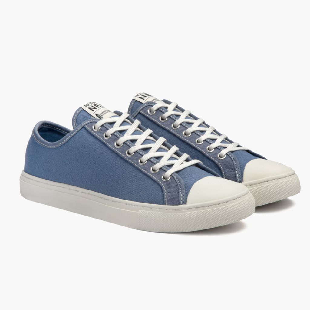 Men's Sky Blue x Off-White Low Top Designer Sneaker - Nothing New®
