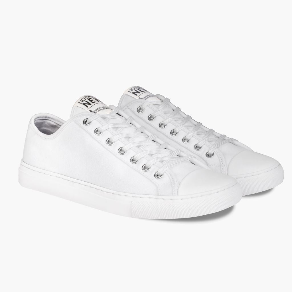 Ret Furnace Foran Women's Low Top Sneaker in White Canvas - Nothing New®