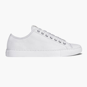 Women's Nova Upcycled Leather Sneaker In Platinum - Nothing New®
