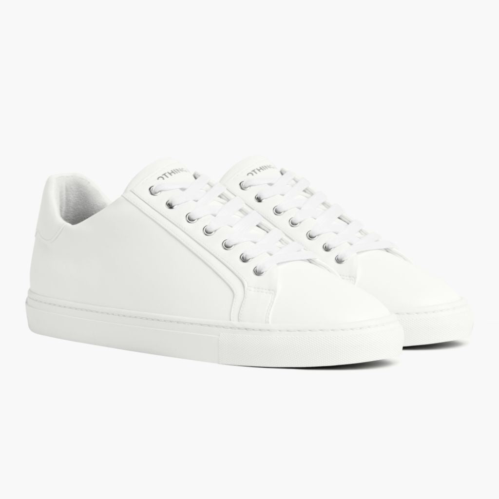 Men's Deluxe Upcycled Leather Sneaker In White - Nothing New®