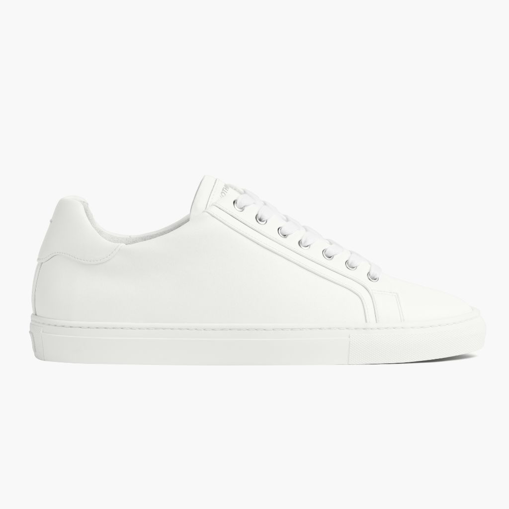 Men's Deluxe Upcycled Leather Sneaker In White - Nothing New®