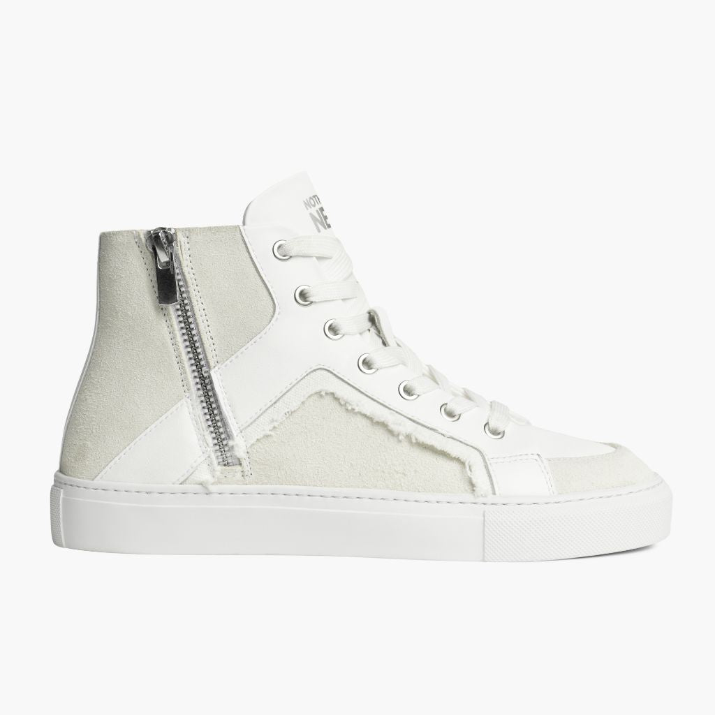 Women's Hollywood Leather High Top in Chalk White - Nothing New®