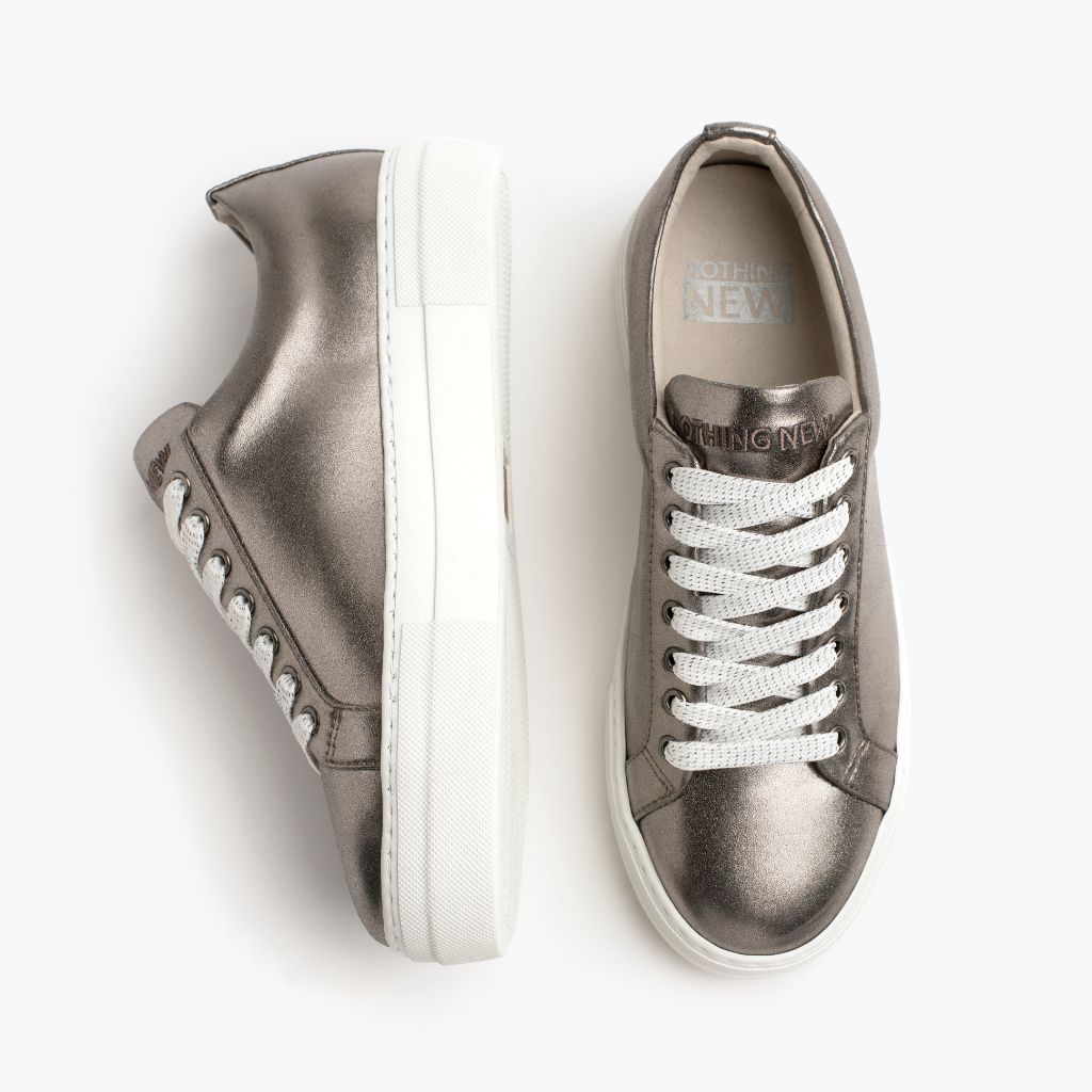 New Silver Sneakers For Women