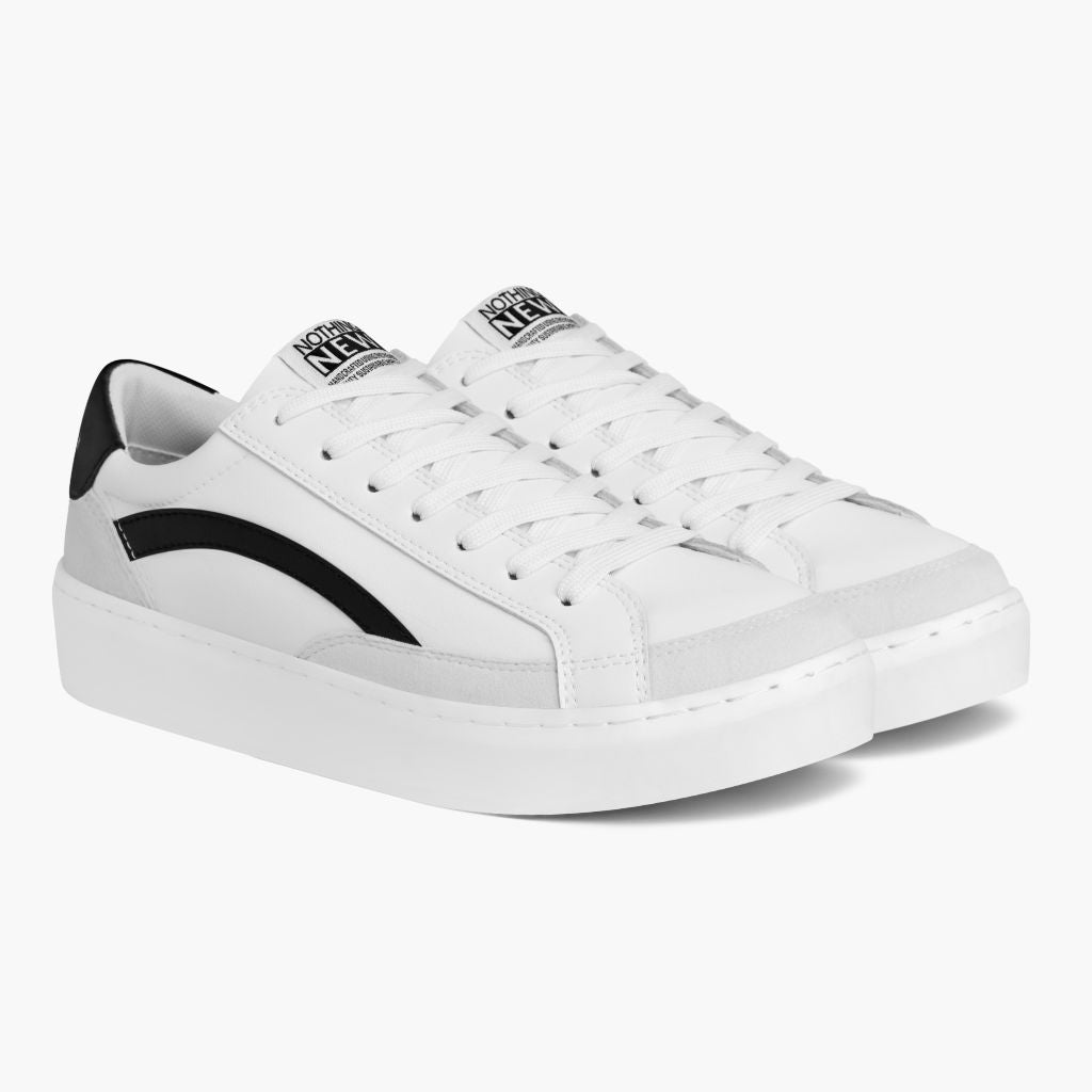 Women's Saga One Platform Sneaker in White x Black - Nothing New®