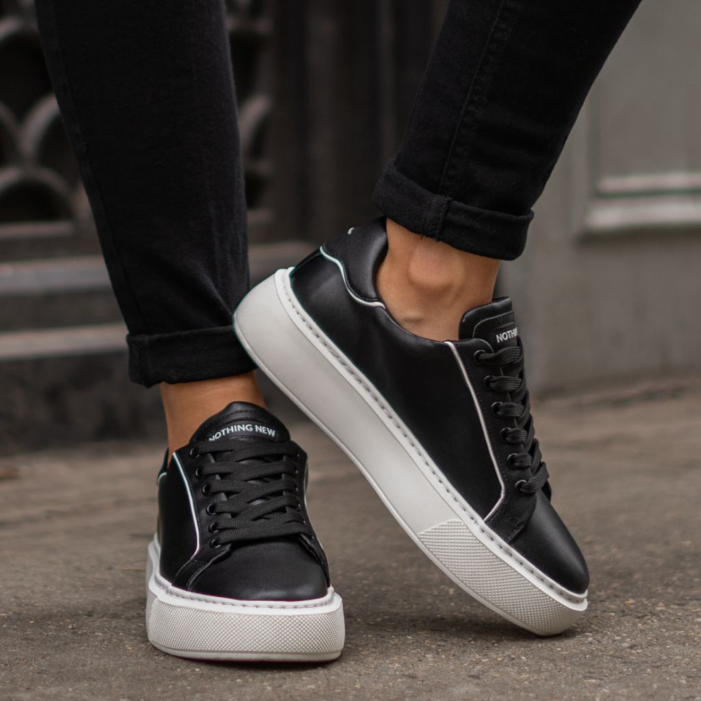 Women's Grand Leather Sneaker In Black - Nothing New®