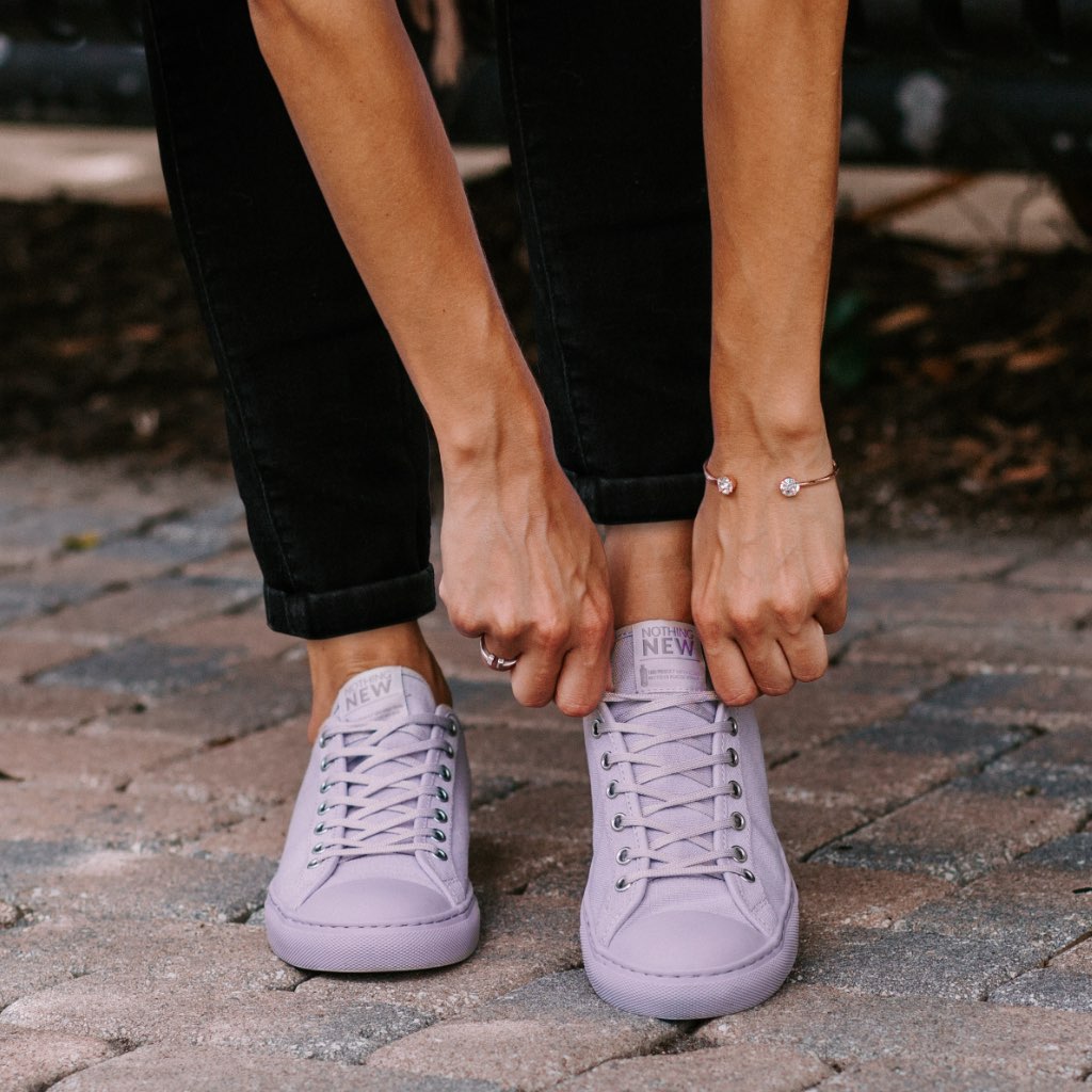 Women's Lavender Canvas Low Top Sneaker Nothing New®