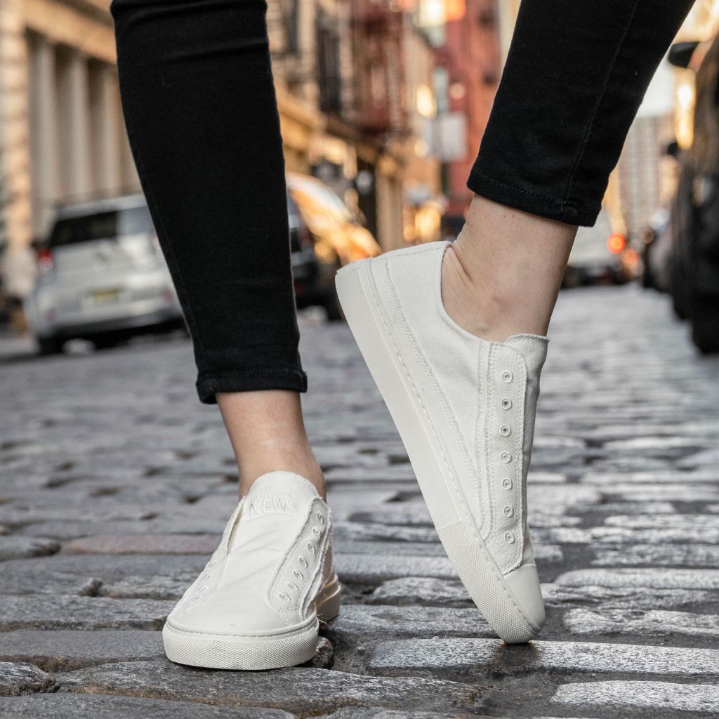 Women's White Slip-On Sneakers & Athletic Shoes