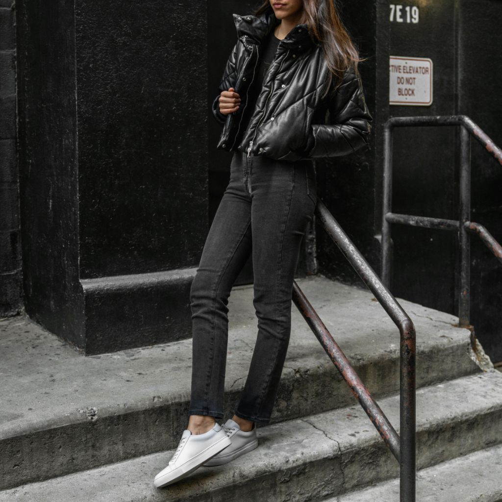 Combo Focus: Leather and Sneaker | Style and Latte
