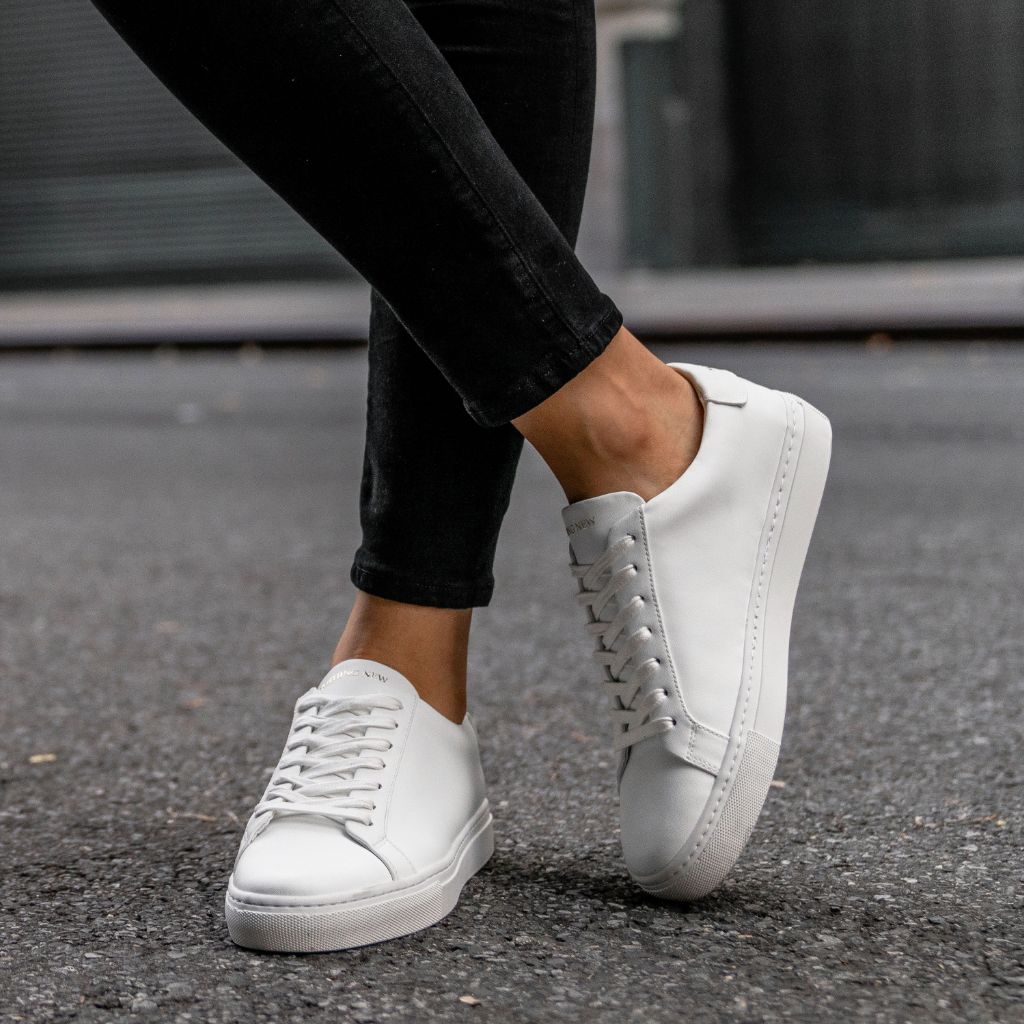 Women's Unoriginal Upcycled Leather Sneaker in White - Nothing New®