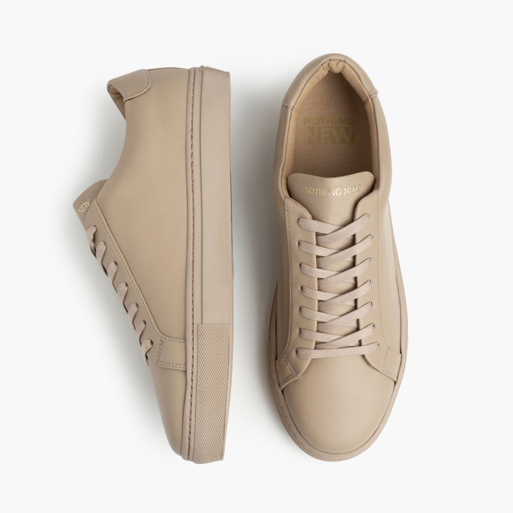 Women's Unoriginal Upcycled Leather Sneaker in Taupe - Nothing New®