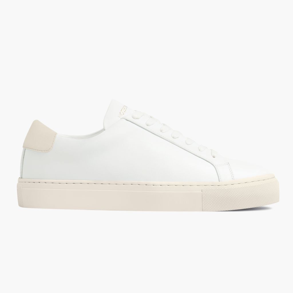 Women's Unoriginal Leather Sneaker in White x Cream - Nothing New®